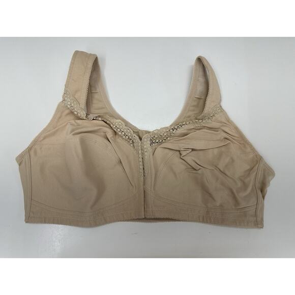 Exquisite Form Womens Bra Size 44D Beige Front Clasp Posture Bra NWTs - Picture 1 of 9